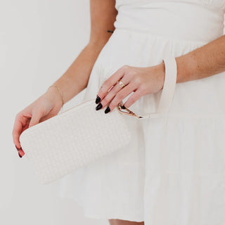 Emma Woven Clutch Wristlet