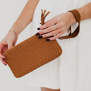 Emma Woven Clutch Wristlet