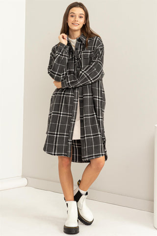 With Confidence Plaid Shacket *Final Sale*