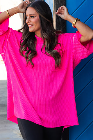 Only Go Forwards Oversized Urban Ribbed Tunic