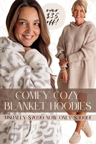 Comfy Cozy Leopard Hooded Wearable Blanket