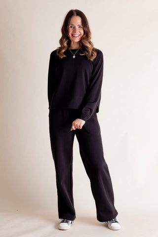 Fuzzy Feeling Fleece Sweatshirt and Sweatpants Set