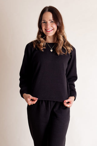 Fuzzy Feeling Fleece Sweatshirt and Sweatpants Set