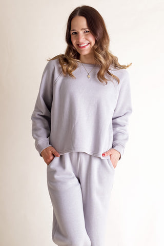 Fuzzy Feeling Fleece Sweatshirt and Sweatpants Set