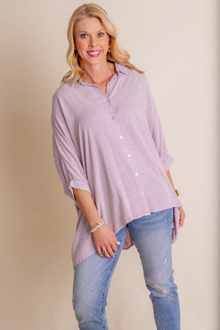 Perfectly Present Button Down Top *Final Sale*