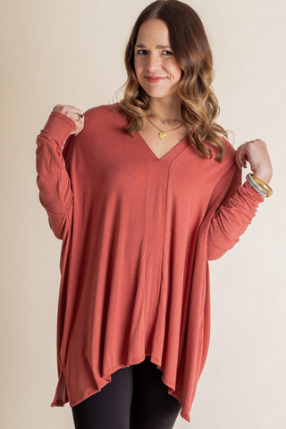 Seize The Day V Neck Top