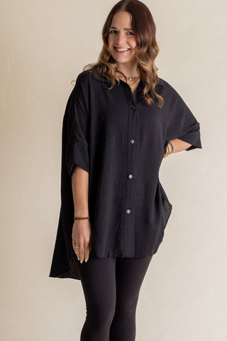 Let Loose Button Down Top