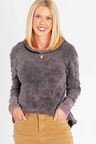 Bless Your Heart Waffle Knit Top