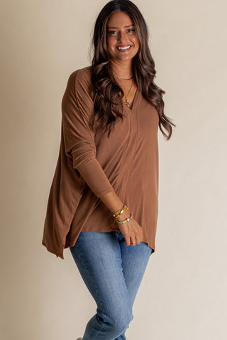 Seize The Day V Neck Top