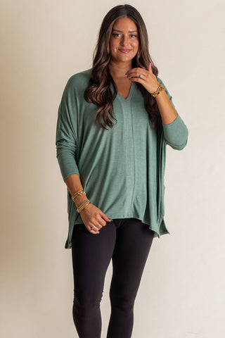 Seize The Day V Neck Top