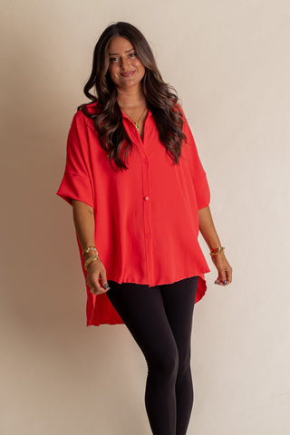 Let Loose Button Down Top