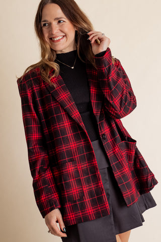 Plaid Perfection Blazer