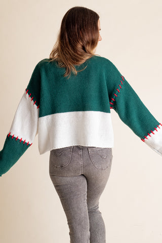 Made With Love Color Block Sweater