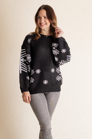 Delicate Winter Round Neck Sweater