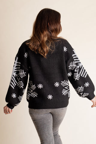 Delicate Winter Round Neck Sweater