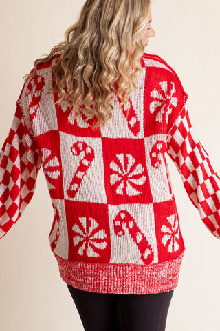 Holly Jolly Checkered Sweater