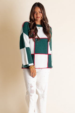 Nothing But Trust Color Block Sweater