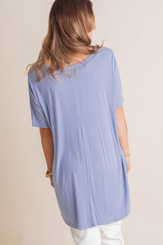 Added Flair V Neck Top *Final Sale*