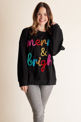 Merry & Bright Round Neck Top