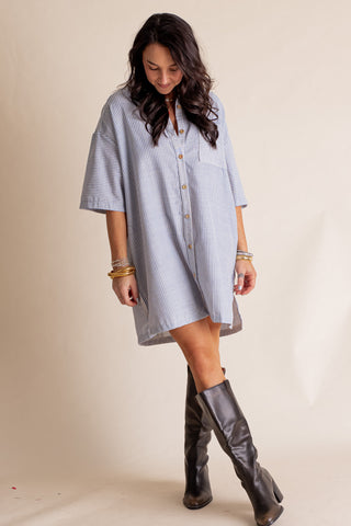 Different Views Button Down Dress