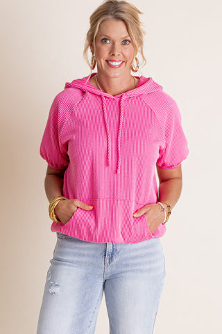 Easy Living Urban Ribbed Hooded Top *Final Sale*