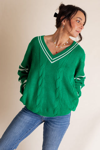 Beautiful Day V Neck Sweater