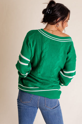 Beautiful Day V Neck Sweater