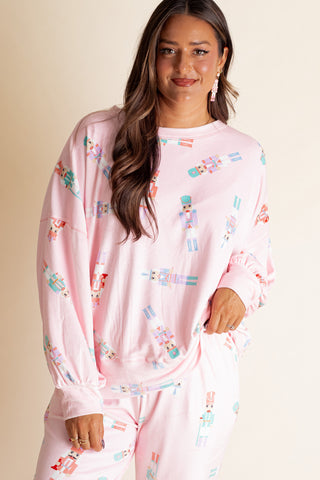 Nutcracker Velvet Pajama Top