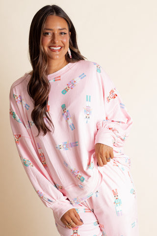 Nutcracker Velvet Pajama Top