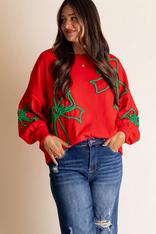 Finishing Touch Embroidered Sweatshirt