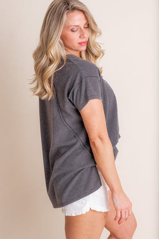 Tranquil Retreat V Neck Top *Final Sale*