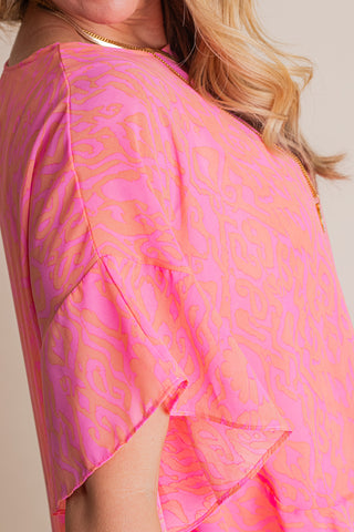 Come Closer Chiffon Poncho Top *Final Sale*