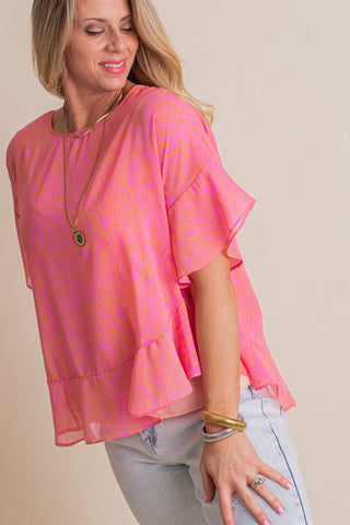 Come Closer Chiffon Poncho Top *Final Sale*