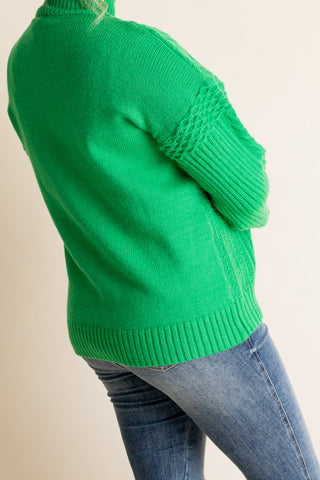 A Step Closer Mock Neck Sweater