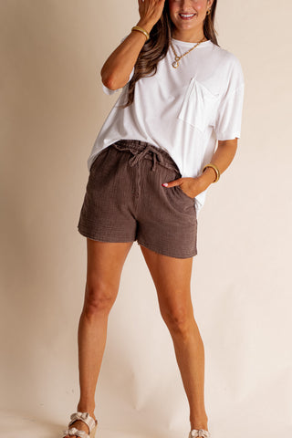 Away We Go Washed Muslin Shorts