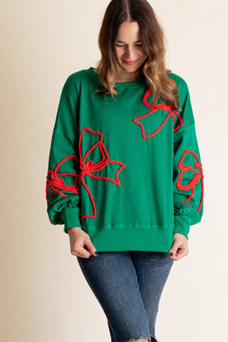 Finishing Touch Embroidered Sweatshirt