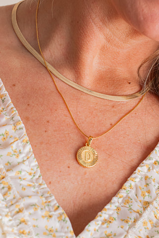 Initial Medallion Necklace
