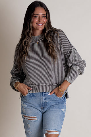 Keep It Brief Oversized Sweater