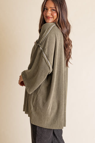 Only Go Forwards Oversized Urban Ribbed Tunic