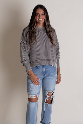 Keep It Brief Oversized Sweater