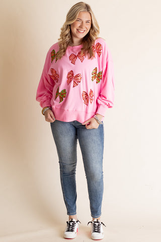 Wrapped with Love Sequin Sweatshirt