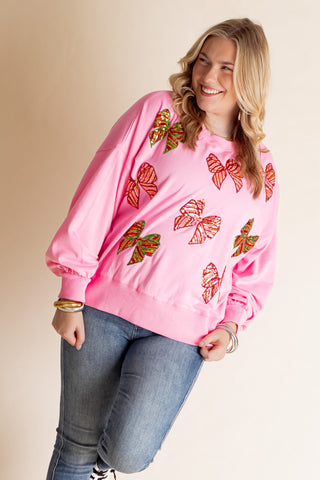 Wrapped with Love Sequin Sweatshirt