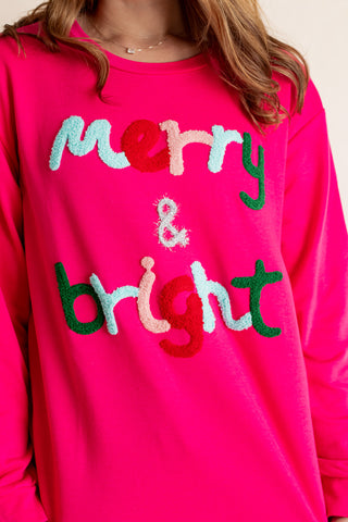 Merry and Bright Round Neck Top