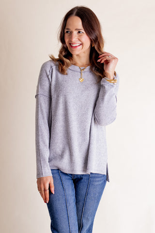 Never Alone Ribbed Sweater