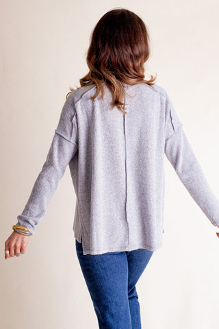 Never Alone Ribbed Sweater