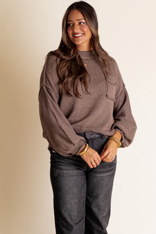 Never Let You Go Mock Neck Sweater