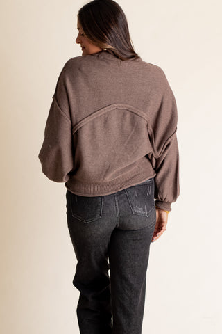 Never Let You Go Mock Neck Sweater