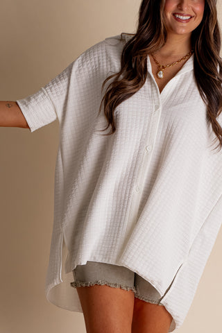 Far From Today Button Down Top