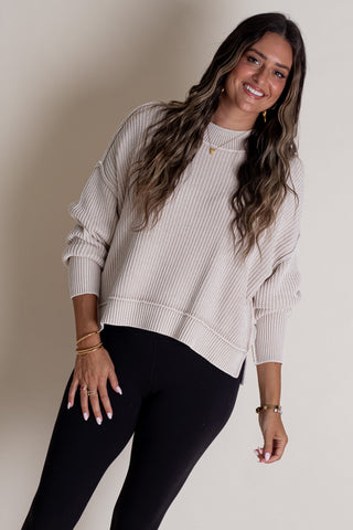 Keep It Brief Oversized Sweater