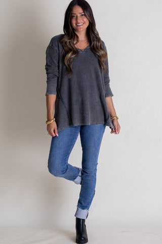 Every Little Thing V Neck Top